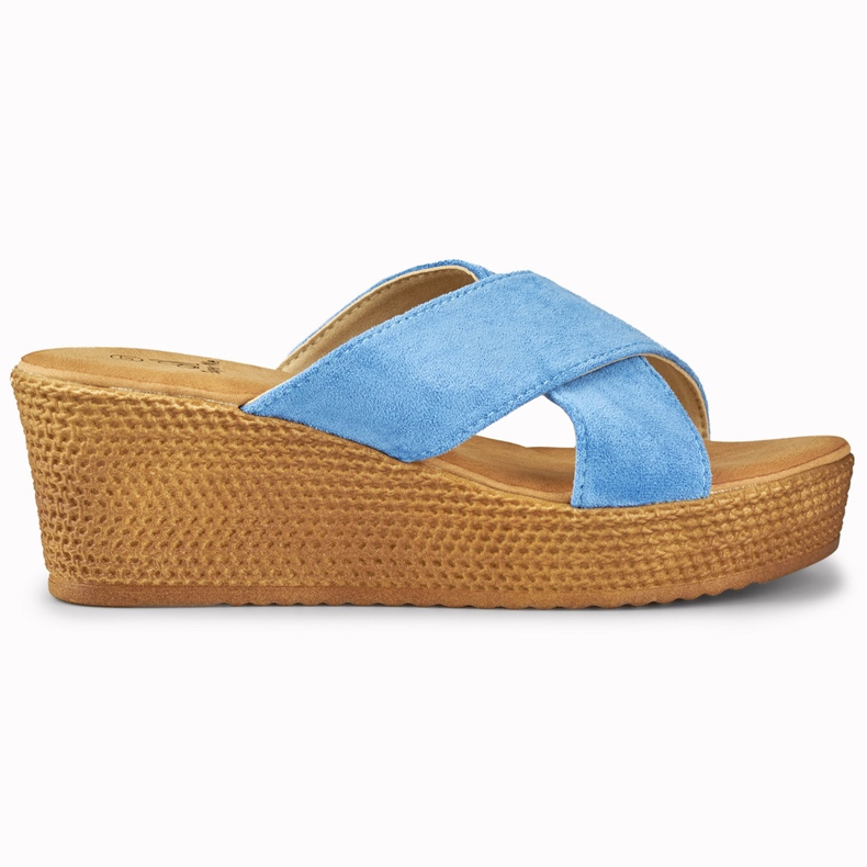 Naisten tossut farkuilla sininen