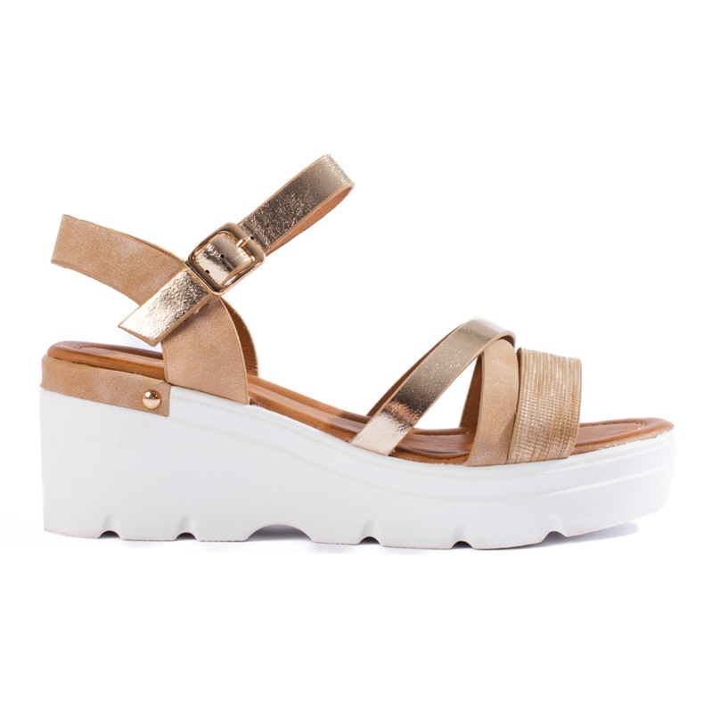 Shelovet beige-kiila sandaalit