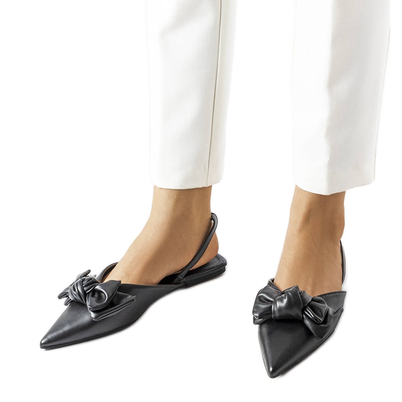 Bonarcado avokorkoiset mustat ballerinat