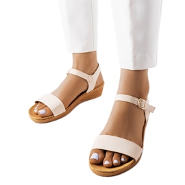 Loggian beige-kiila sandaalit