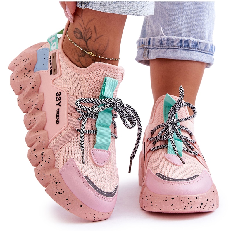 PS1 Muodikkaat Slip-on lenkkarit Vaaleanpunainen Evolution