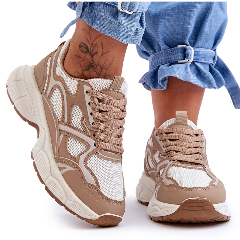 FG2 Naisten urheilukengät beige Contiro