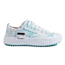 Tennarit paksulla alustalla sinisellä Shelovetilla sininen