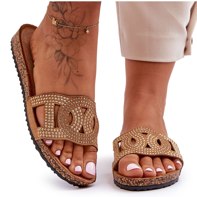 Naisten nastatossut Ruskeat Evelins