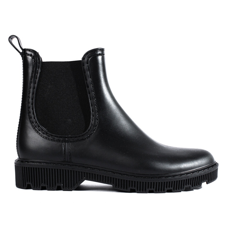 Shelovet lyhyet mustat wellies