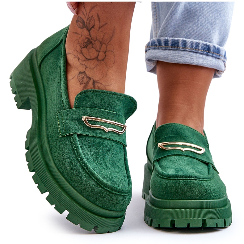 PS1 Naisten mokkanahkaiset lippaat, vihreät Pure Love