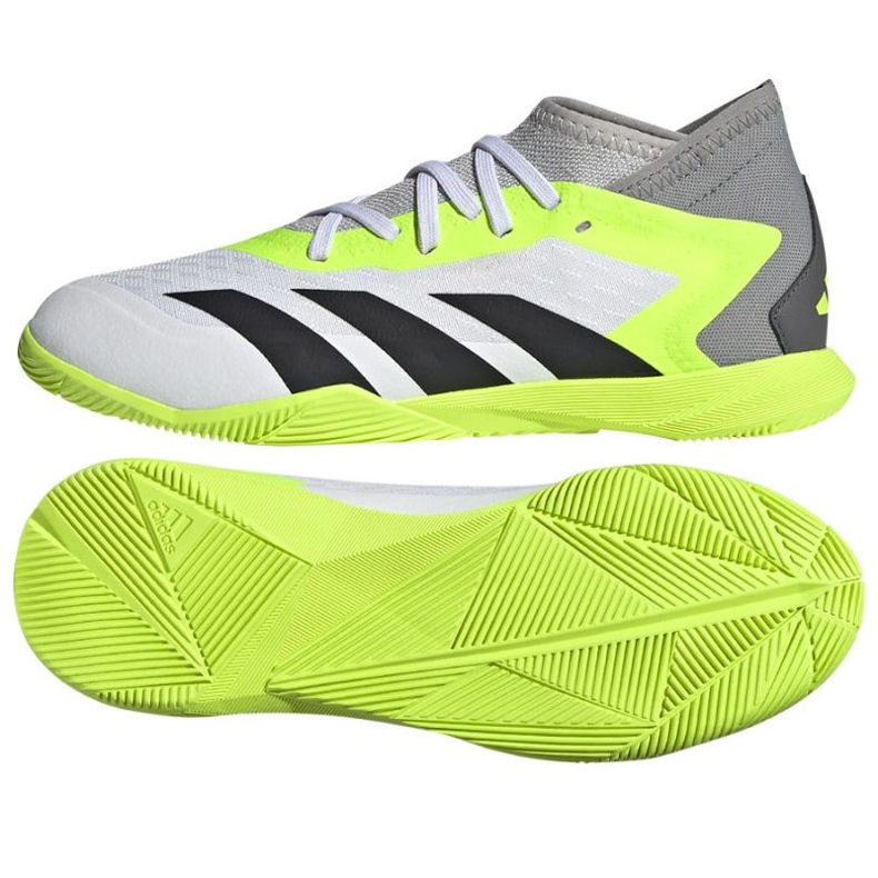 Adidas Predator Accuracy.3 In Jr IE9449 jalkapallokengät valkoinen valkoinen