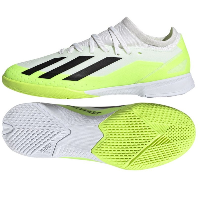 Adidas X Crazyfast.3 In Jr IE1563 jalkapallokengät valkoinen valkoinen