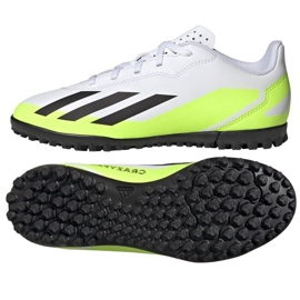 Adidas X Crazyfast.4 Tf Jr IE4066 jalkapallokengät valkoinen valkoinen