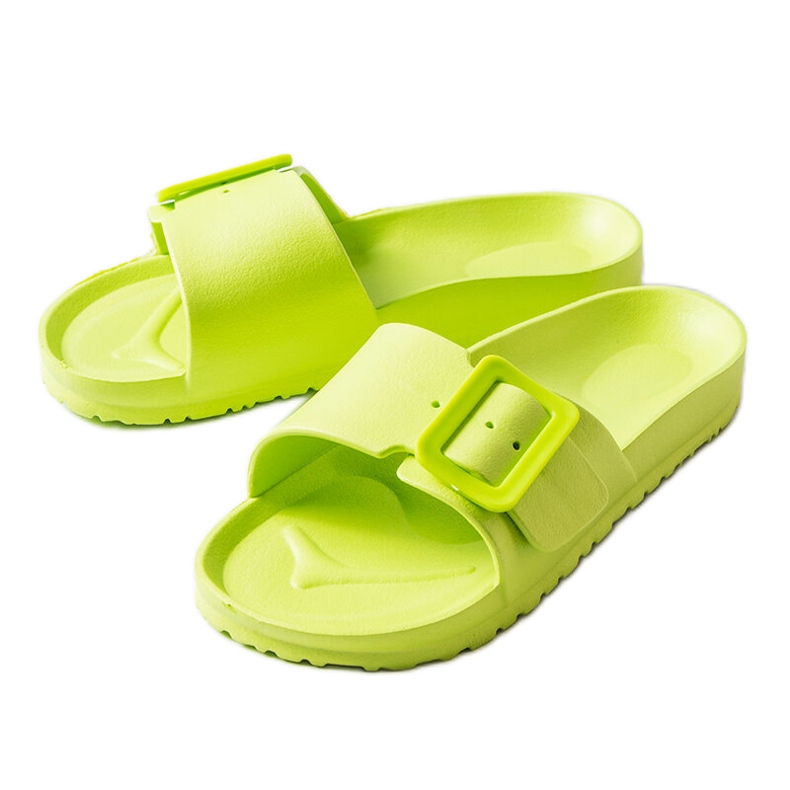 Nelmin vihreät kumiset soljet