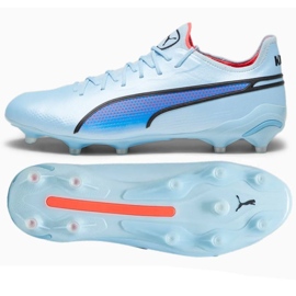 Puma King Ultimate FG/AG M 107563-02 jalkapallokengät hopea harmaan sävyjä