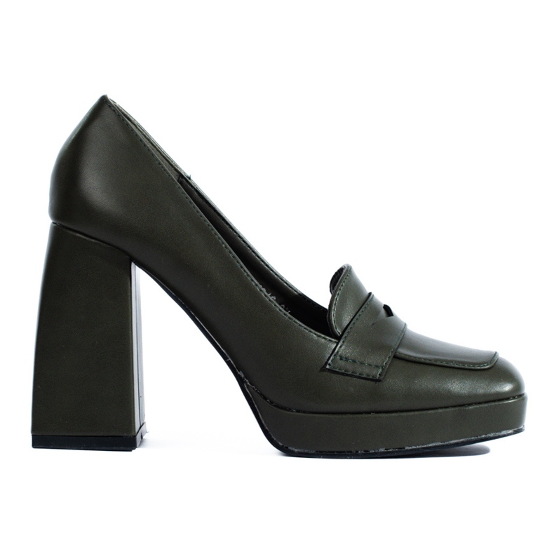 Shelovetin tummanvihreät broguet