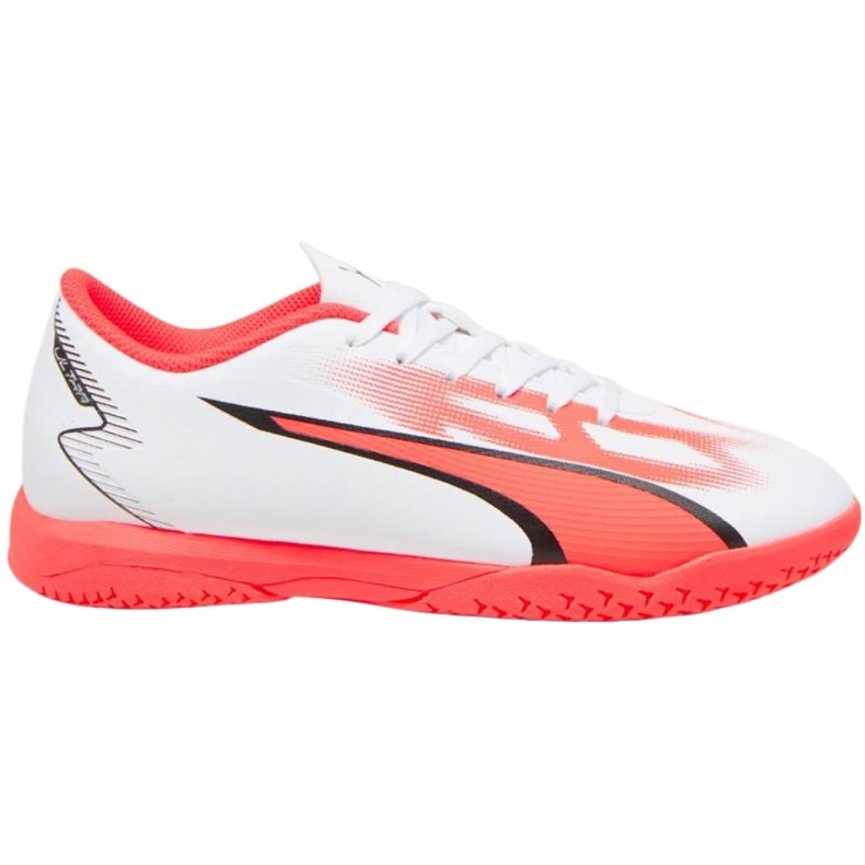 Puma Ultra Play It Jr 107535 01 jalkapallokengät valkoinen valkoinen