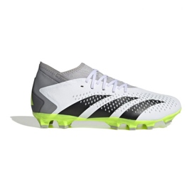 Adidas Predator Accuracy.3 Mg M IE9484 jalkapallokengät valkoinen ja harmaa valkoinen