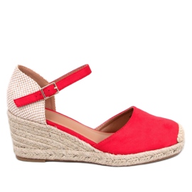 Platten Red wedge espadrillit punainen Platten Red wedge espadrillit punainen