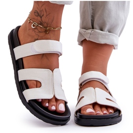 Naisten kangas Tarranauhatossut Valkoinen Jose