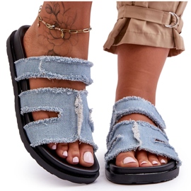 Naisten tarranauhatossut Siniset Lamirose sininen