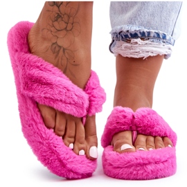 Naisten turkistossut Fuchsia Elma Tossut vaaleanpunainen