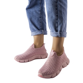 Obenorin vaaleanpunaiset urheilulenkkarit vaaleanpunainen