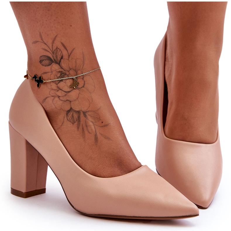 Classic Heel Pumps Nude Odessa beige