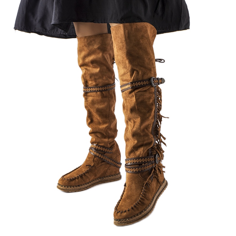 Inna Novellan ruskeat kiila saappaat