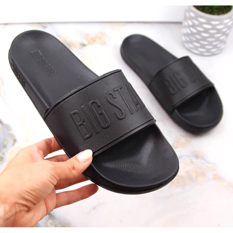 Vaalean mustat vaahtomuovitossut Big Star MM274715