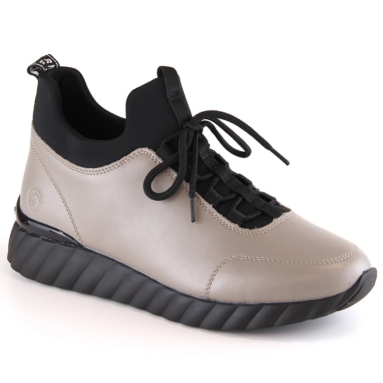 Nahkasaappaat naisten saappaat eristetty beige Rieker Remonte D5977-01