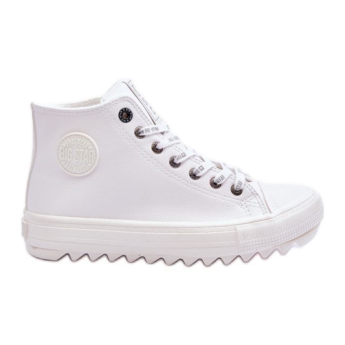 Naisten lenkkarit Big Star High Warm White GG274108 valkoinen