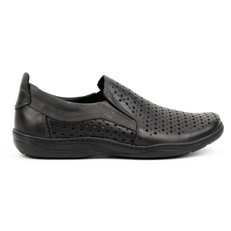 Olivier Harjatut miesten loaferit kesäksi 662 musta