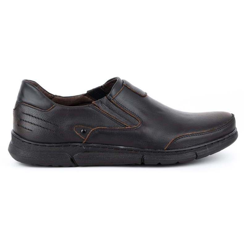 Polbut Miesten slip-on-loaferit J51 kabir musta
