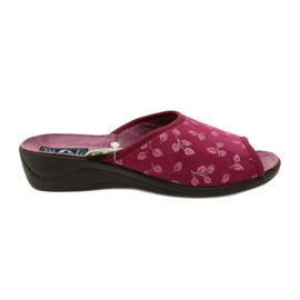 Burgundinväriset samettitossut Adanex 28271 Aloe Vera punainen
