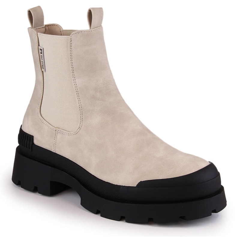 Naisten Chelsea-saappaat alustalla beige Big Star MM274322