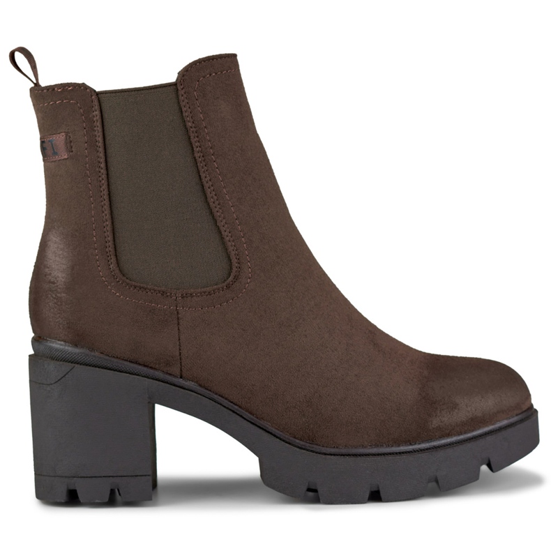 Klassiset mokkanahkaiset naisten saappaat Adeline ruskea