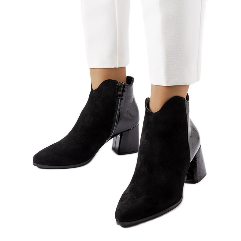 Riia mustat eristetty eco mokkanahka saappaat