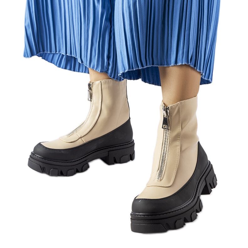 Morleyn beigen paksut nilkkurit