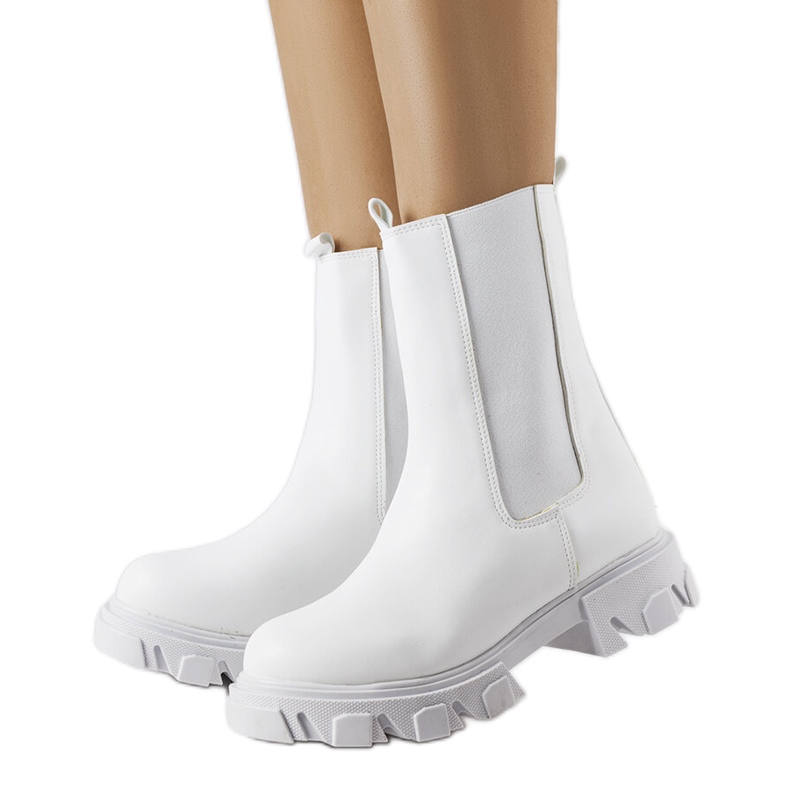 Vallejon valkoiset työsaappaat valkoinen