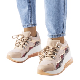 Inna Dajdlan vaaleanpunaiset wedge-lenkkarit vaaleanpunainen Inna Dajdlan vaaleanpunaiset wedge-lenkkarit vaaleanpunainen