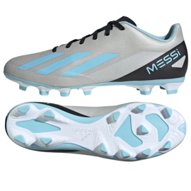 Adidas X Crazyfast Messi.4 FxG M IE4072 jalkapallokengät harmaa harmaan sävyjä