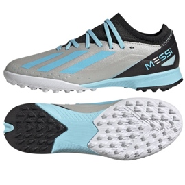 Adidas X Crazyfast Messi.3 Tf Jr IE4073 jalkapallokengät harmaa harmaan sävyjä