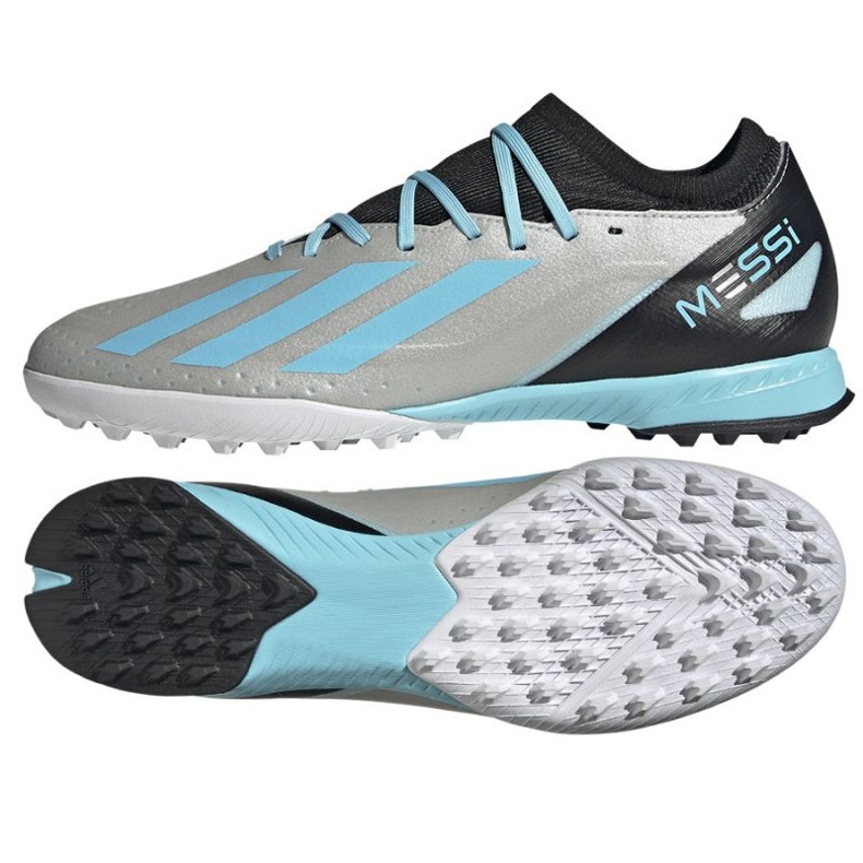 Adidas X Crazyfast Messi.3 Tf M IE4074 jalkapallokengät hopea