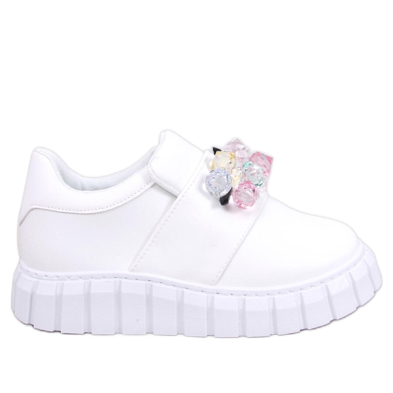 Alustan brogues Worth White valkoinen