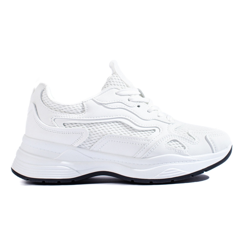 Shelovet naisten valkoiset nauhalliset tennarit valkoinen