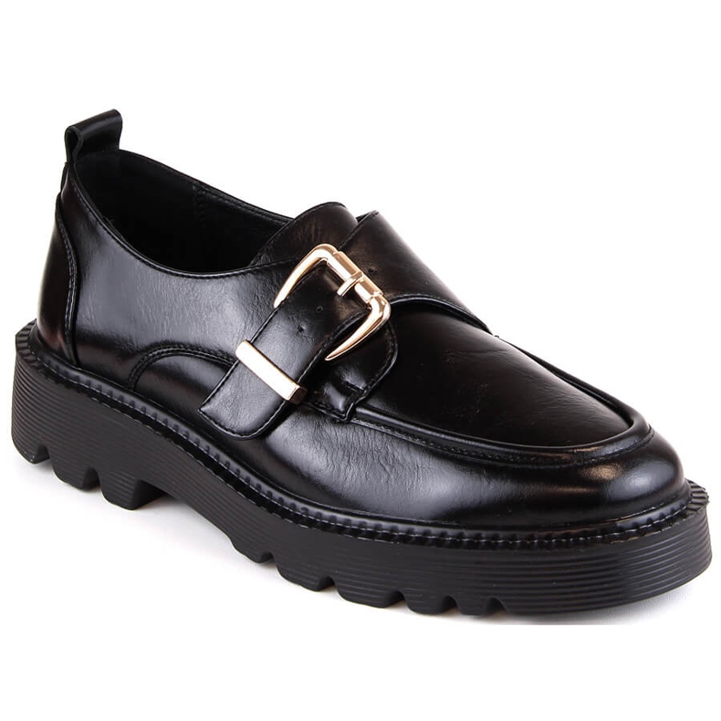 Naisten kengät alustalla mustalla soljella Vinceza 58184