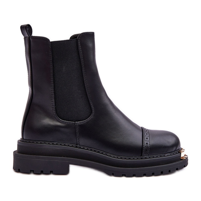 PG1 Naisten Chelsean mustat Nialee-saappaat