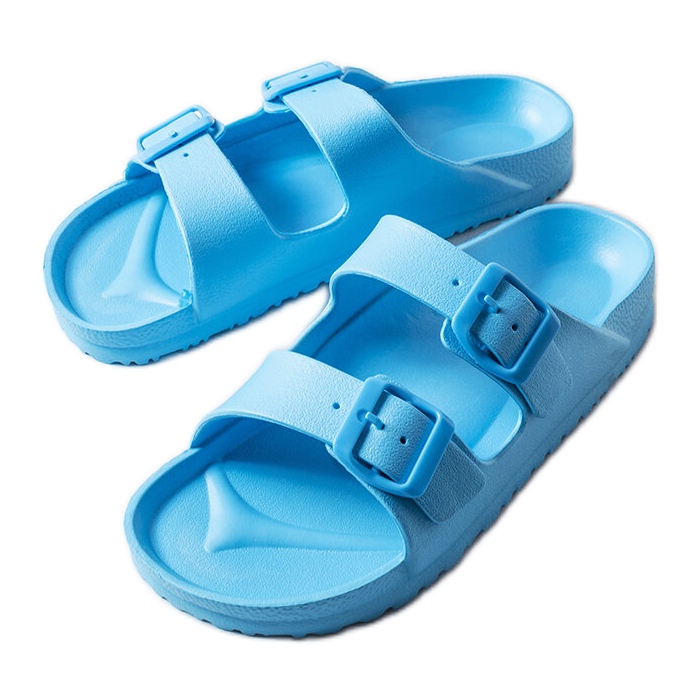 Inna Eugenen siniset kumiset soljet sininen