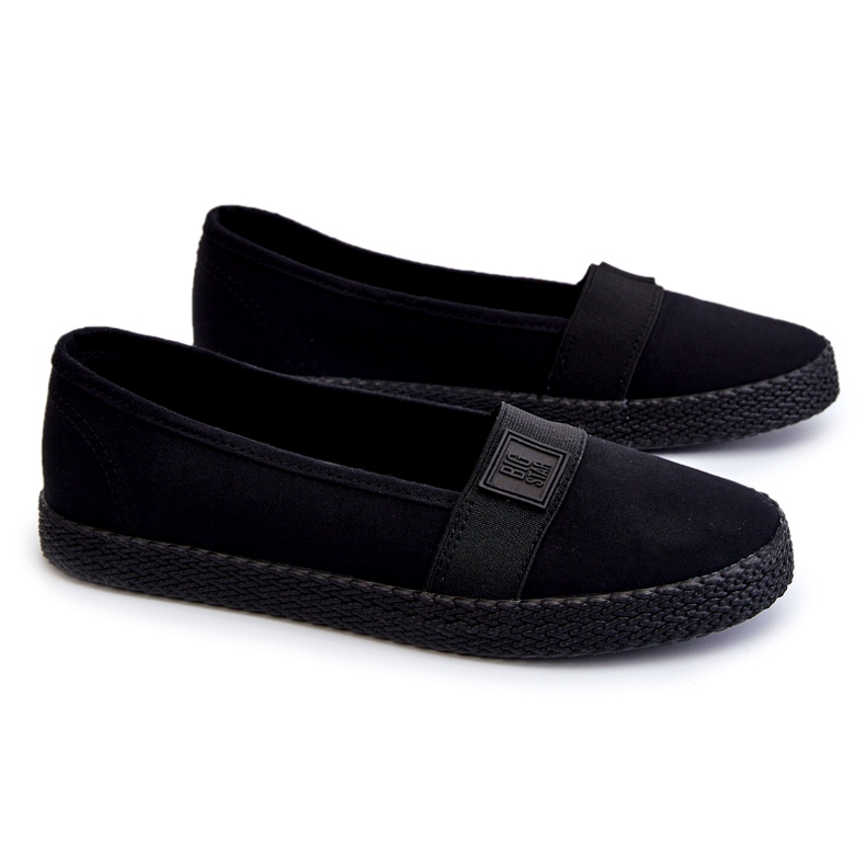 Naisten Slip-On Big Star -lenkkarit LL274200 musta
