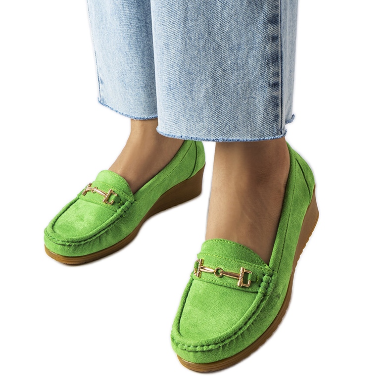 Canis'n vihreät mokkanahkakiilat