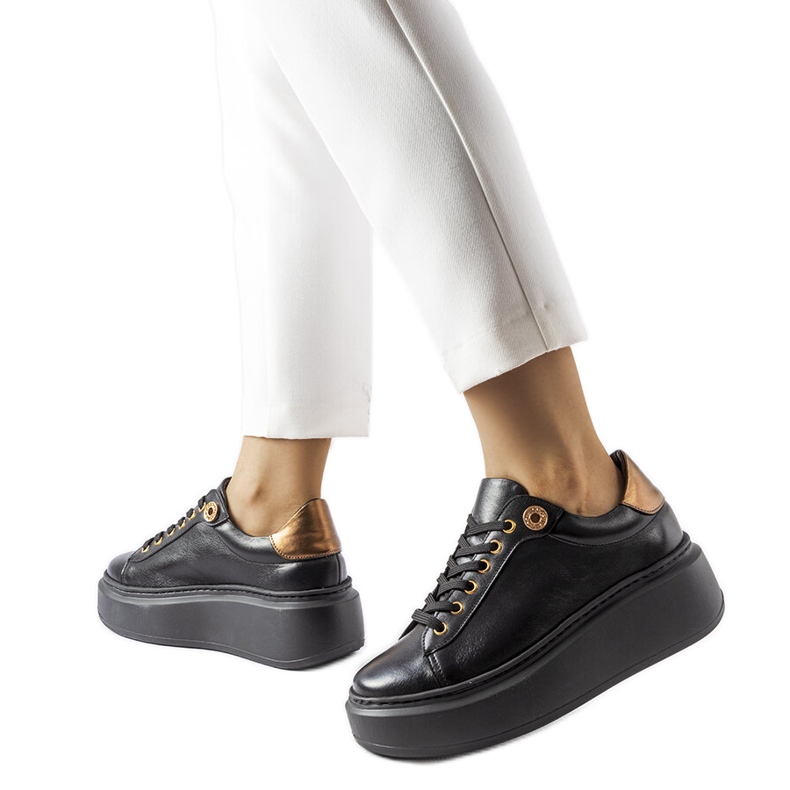 Beige brogues LS5379 Taupe musta