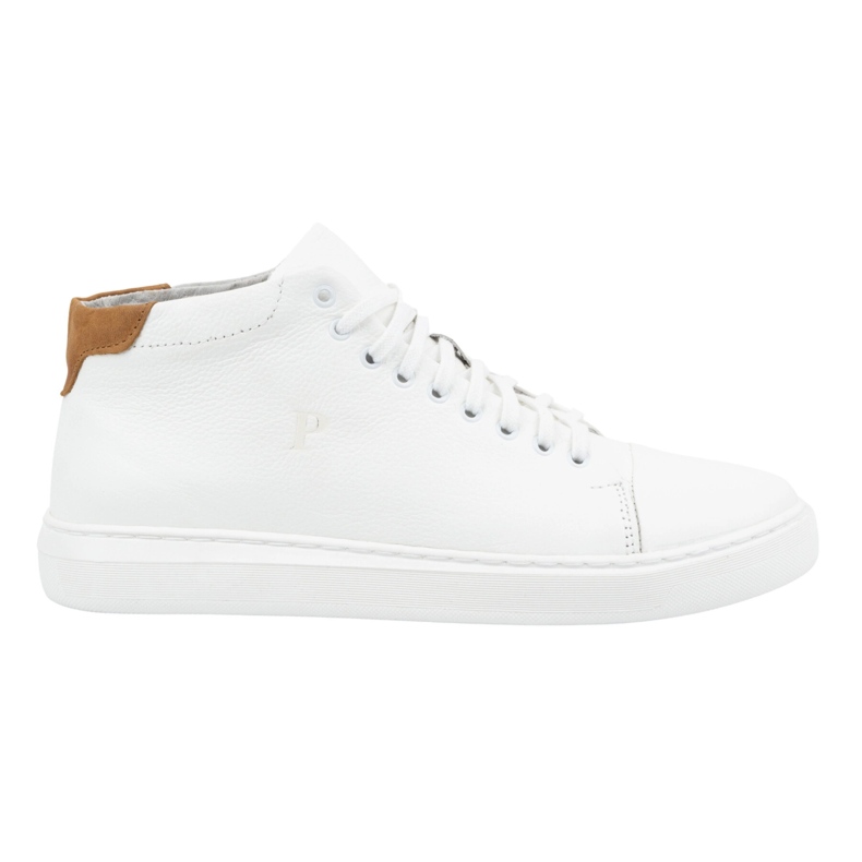 Polbut Miesten nahkakengät 2110sw valkoinen ruskealla