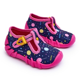 BEFADO S.A. Befado 110P471 tyttöjen tossut, vaaleanpunainen ja tummansininen